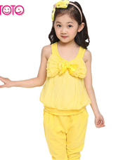 童装 女童夏装 2013新款套装 韩版吊带背心哈伦裤套装运动套装